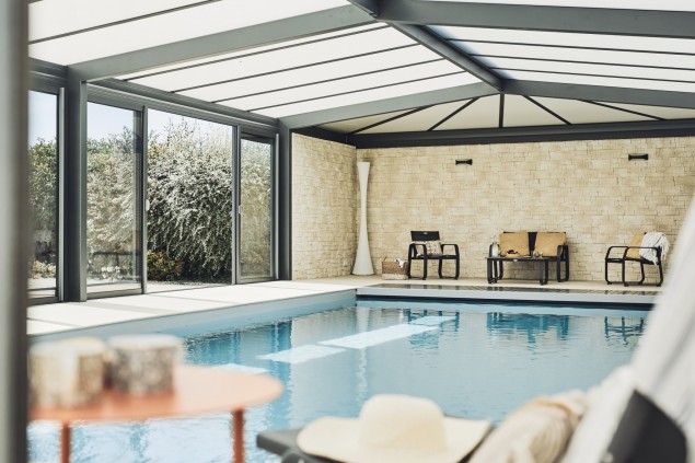 véranda piscine anthracite serenity