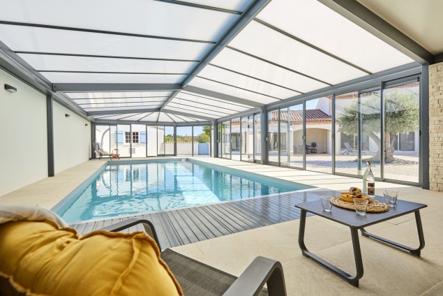 véranda piscine anthracite serenity