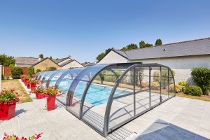 abri piscine elliptik mi-haut
