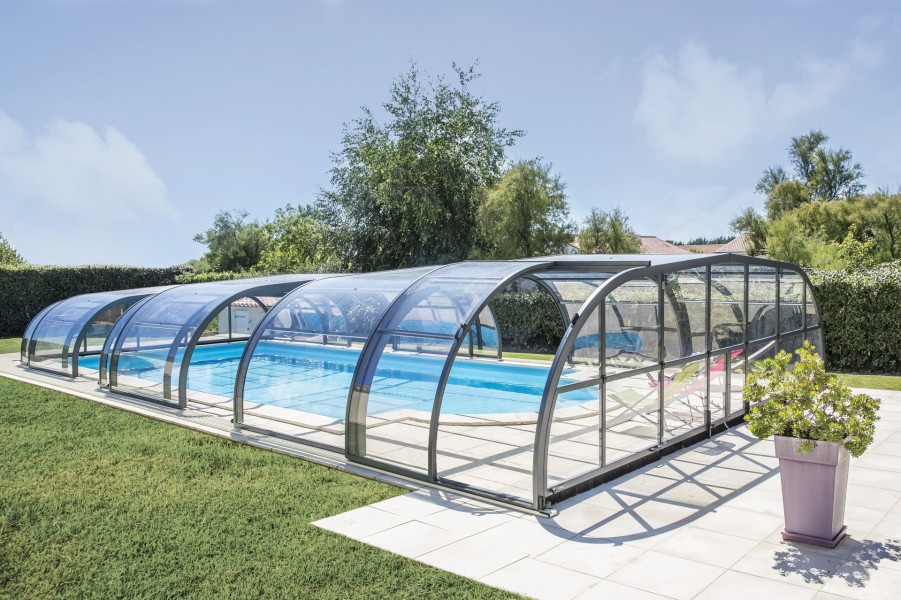 abri piscine elliptik mi-haut