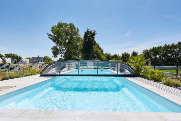 abri piscine elliptik bas