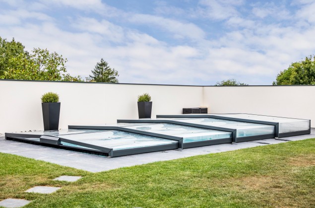 abri piscine elliptik semi plat