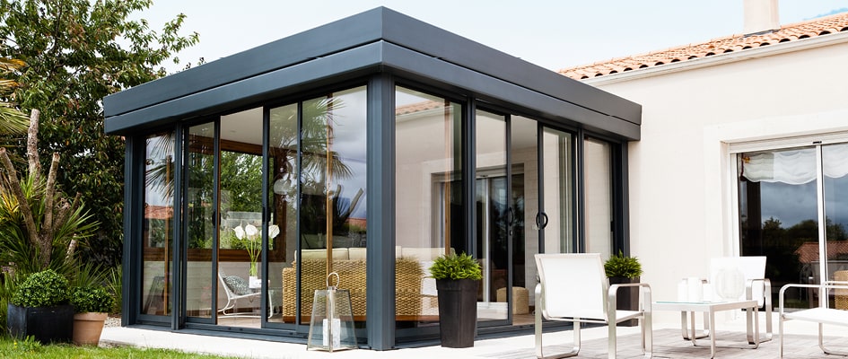 extension toit plat icone