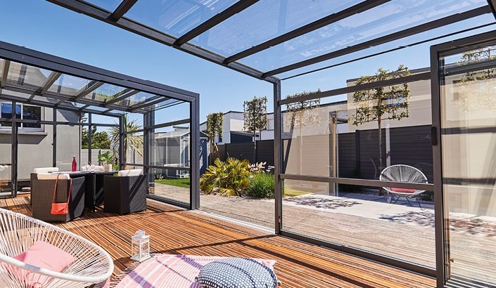 Abri de terrasse Graphik télescopique