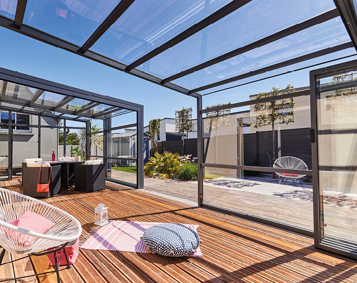 Abri de terrasse Graphik télescopique