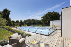 Abri piscine elliptik bas