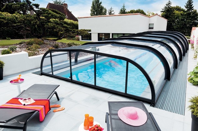 abri piscine mi haut