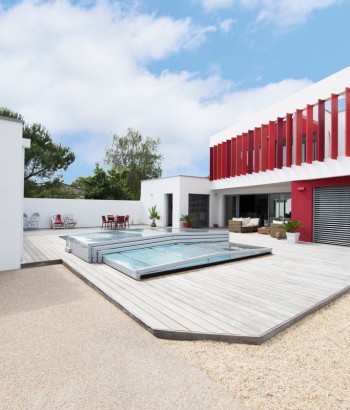 Abri de piscine Triptik Semi-Plat