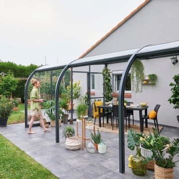 Abri de terrasse Panoramik à panneaux relevables