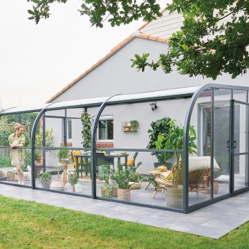 Abri de terrasse Panoramik à panneaux relevables