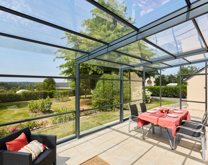 Abri de terrasse Graphik télescopique