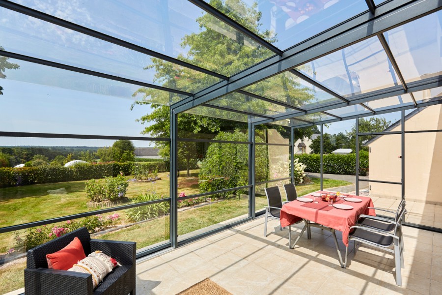 abri de terrasse téléscopique graphik