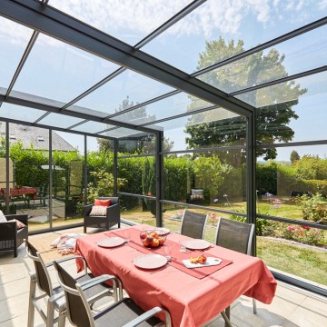 Abri de terrasse Graphik télescopique