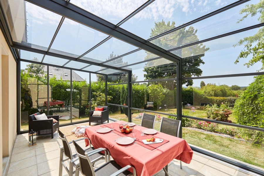 abri de terrasse téléscopique graphik
