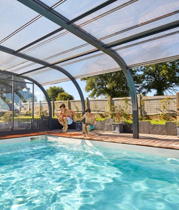 Abri de piscine Elliptik Haut Adossé