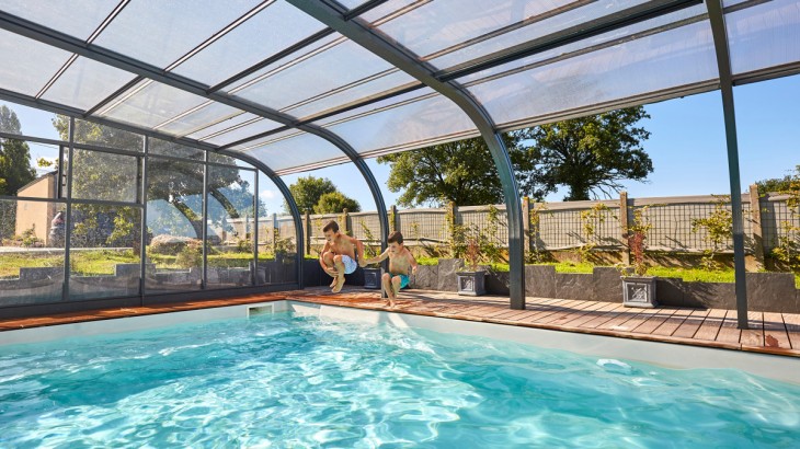Abri de piscine Elliptik Haut Adossé