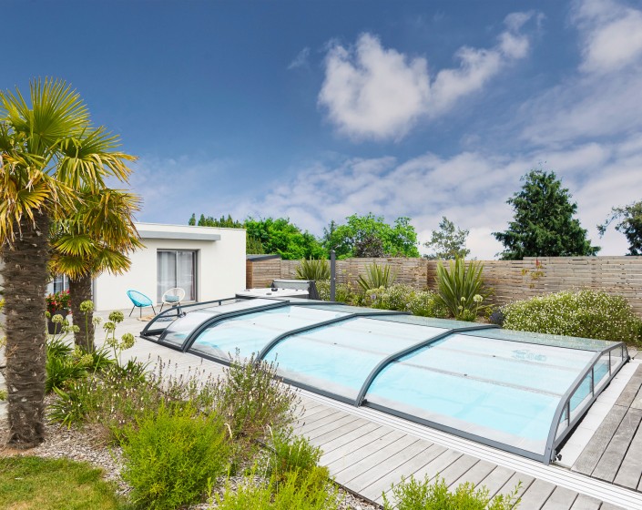 Abri de piscine Elliptik Bas