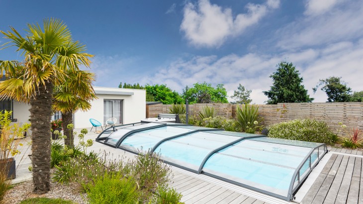 Abri de piscine Elliptik Bas