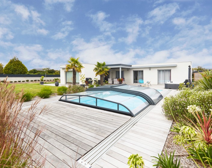Abri de piscine Elliptik Bas