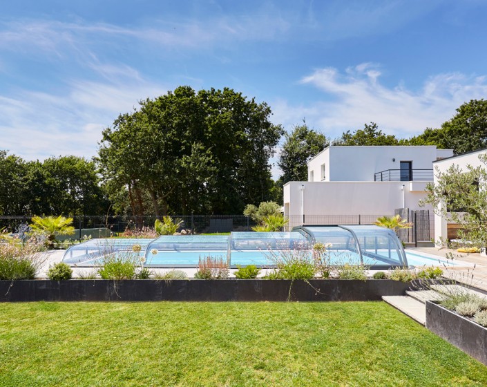 Abri de piscine Elliptik Bas