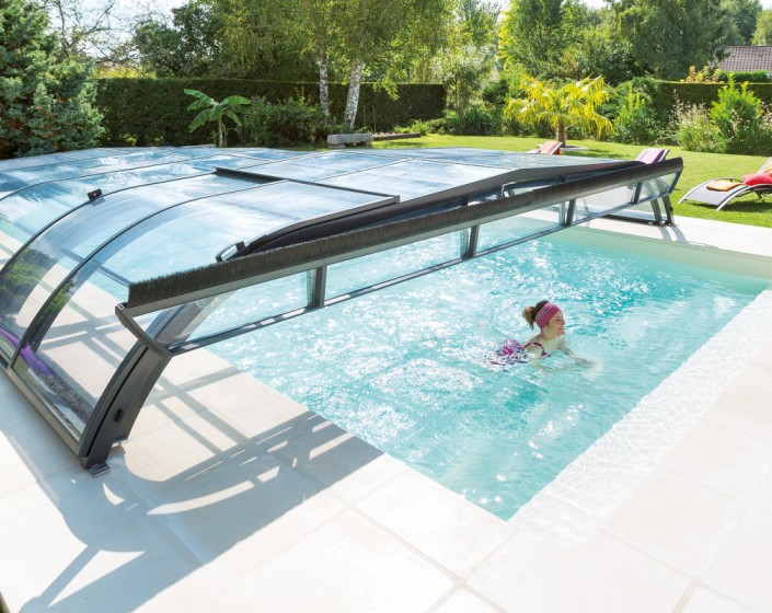 Abri de piscine Elliptik Bas