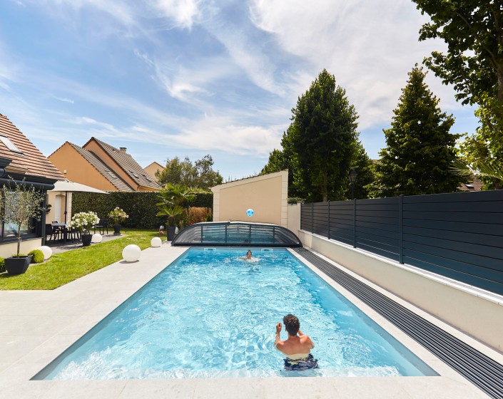 Abri de piscine Elliptik Bas