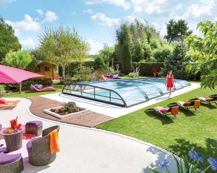 Abri de piscine Elliptik Bas