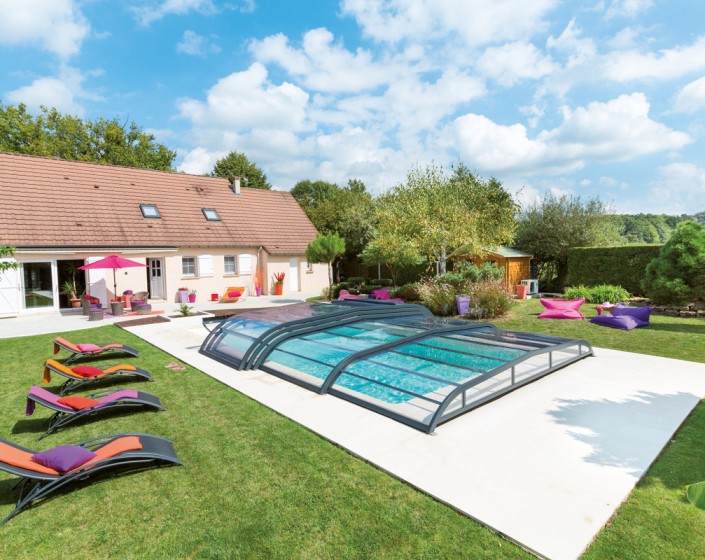 Abri de piscine Elliptik Bas