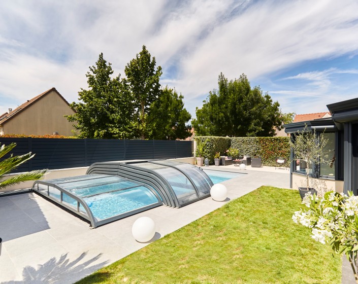 Abri de piscine Elliptik Bas