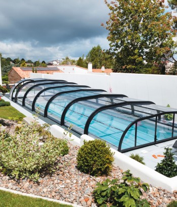 Abri de piscine Elliptik Mi-Haut