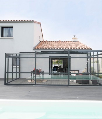 Abri de terrasse Graphik télescopique