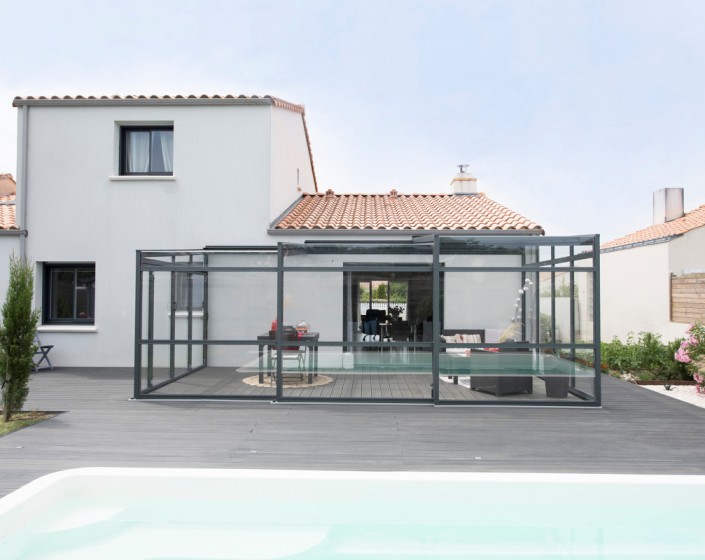 Abri de terrasse Graphik télescopique
