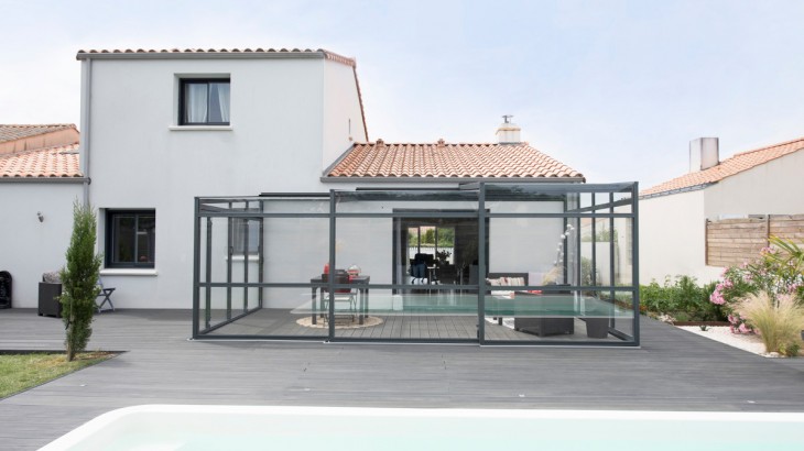 Abri de terrasse Graphik télescopique