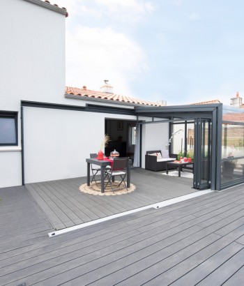 Abri de terrasse Graphik télescopique