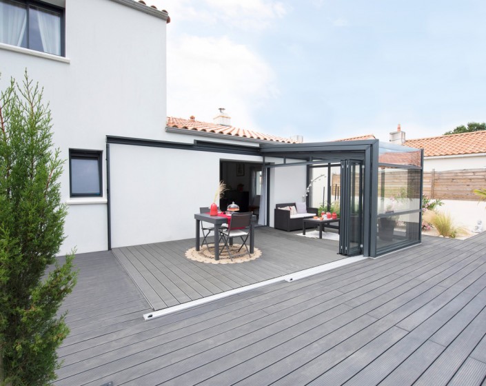 Abri de terrasse Graphik télescopique