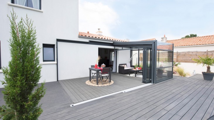 Abri de terrasse Graphik télescopique
