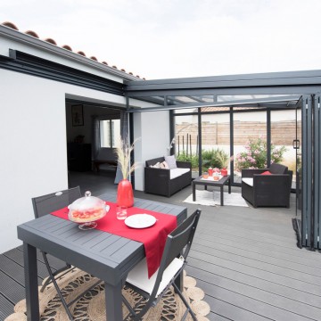 Abri de terrasse Graphik télescopique
