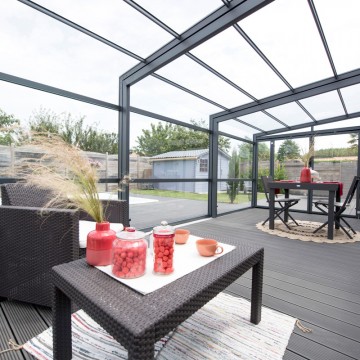 Abri de terrasse Graphik télescopique