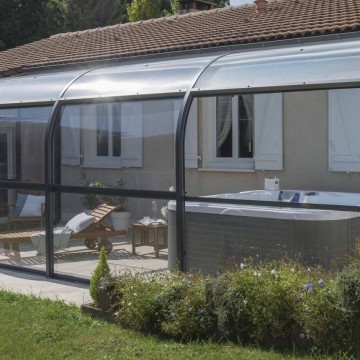 Abri de terrasse Panoramik à panneaux relevables