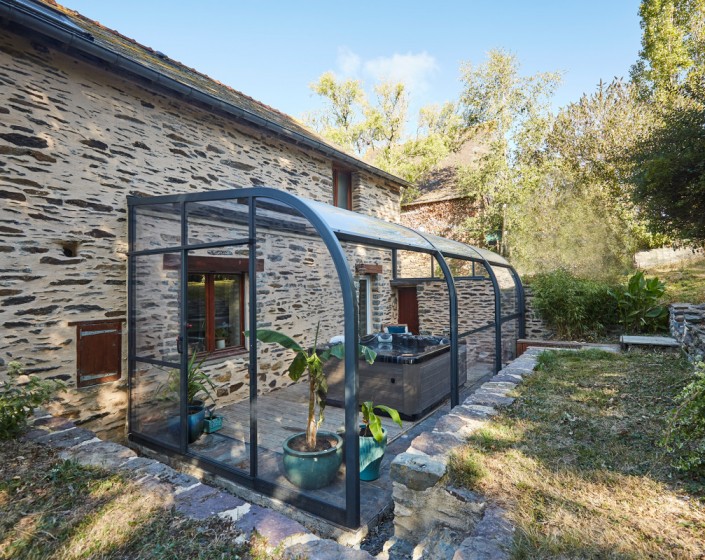 Abri de terrasse Panoramik à panneaux relevables