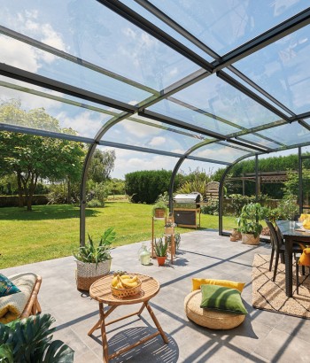 Abri de terrasse Panoramik à panneaux relevables
