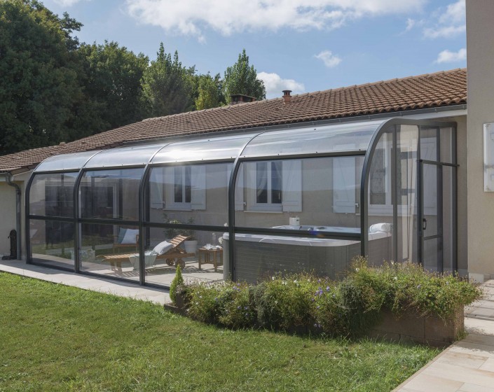Abri de terrasse Panoramik à panneaux relevables