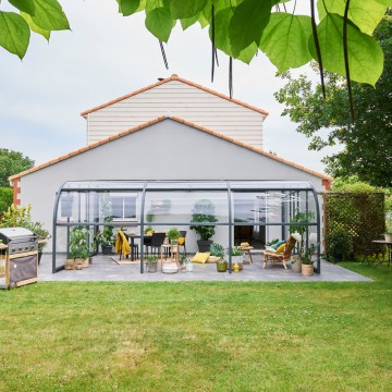 Abri de terrasse Panoramik à panneaux relevables