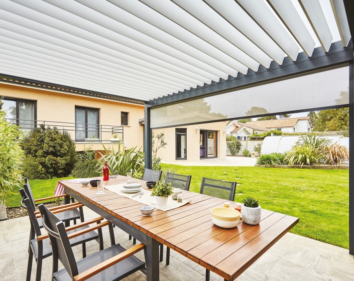 Pergola Bioclimatik à lames orientables