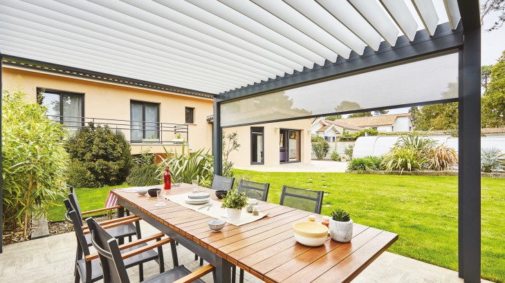 Pergola Bioclimatik à lames orientables