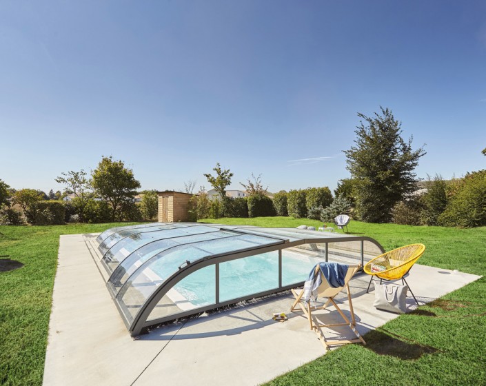 Abri de piscine Elliptik Bas