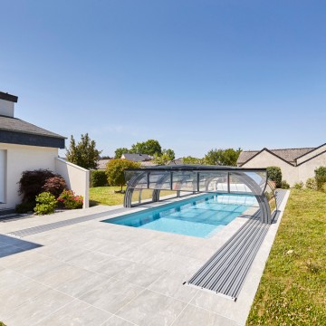 Abri de piscine Elliptik Mi-Haut