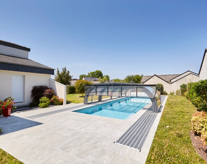 Abri de piscine Elliptik Mi-Haut