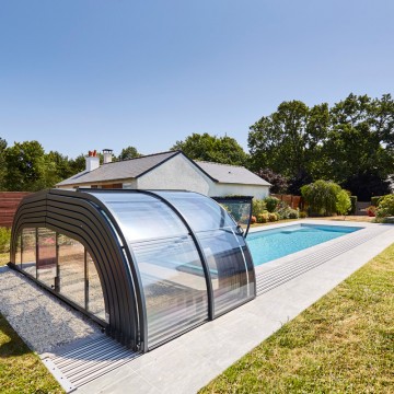 Abri de piscine Elliptik Mi-Haut