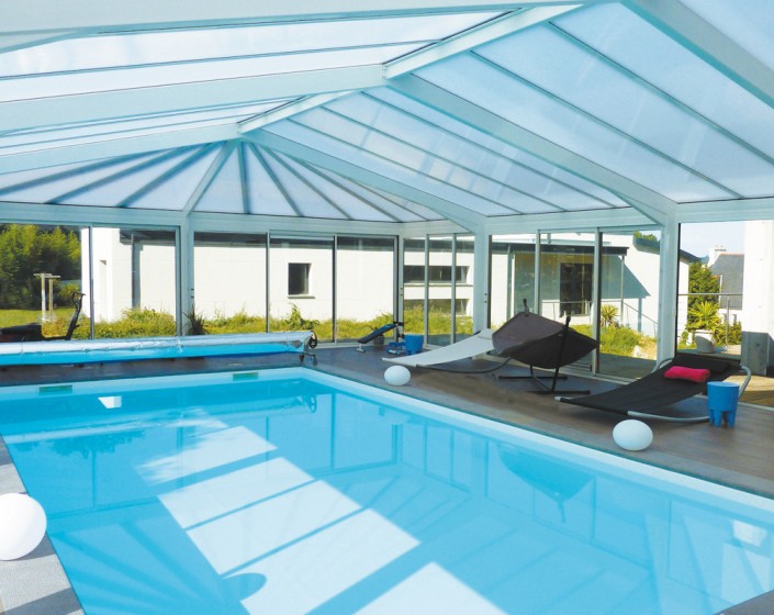 Véranda de Piscine Architekt Verrière